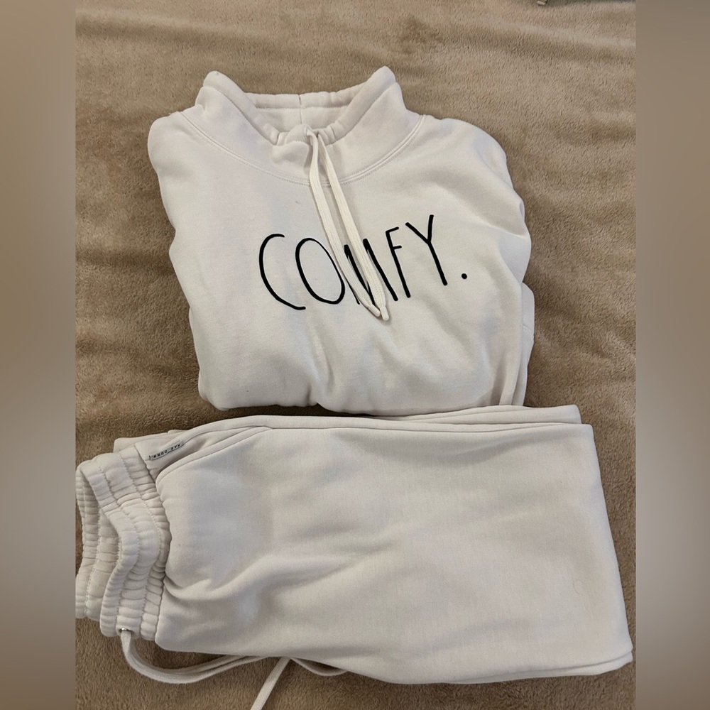 Rae Dunn White Pullover Hoodie